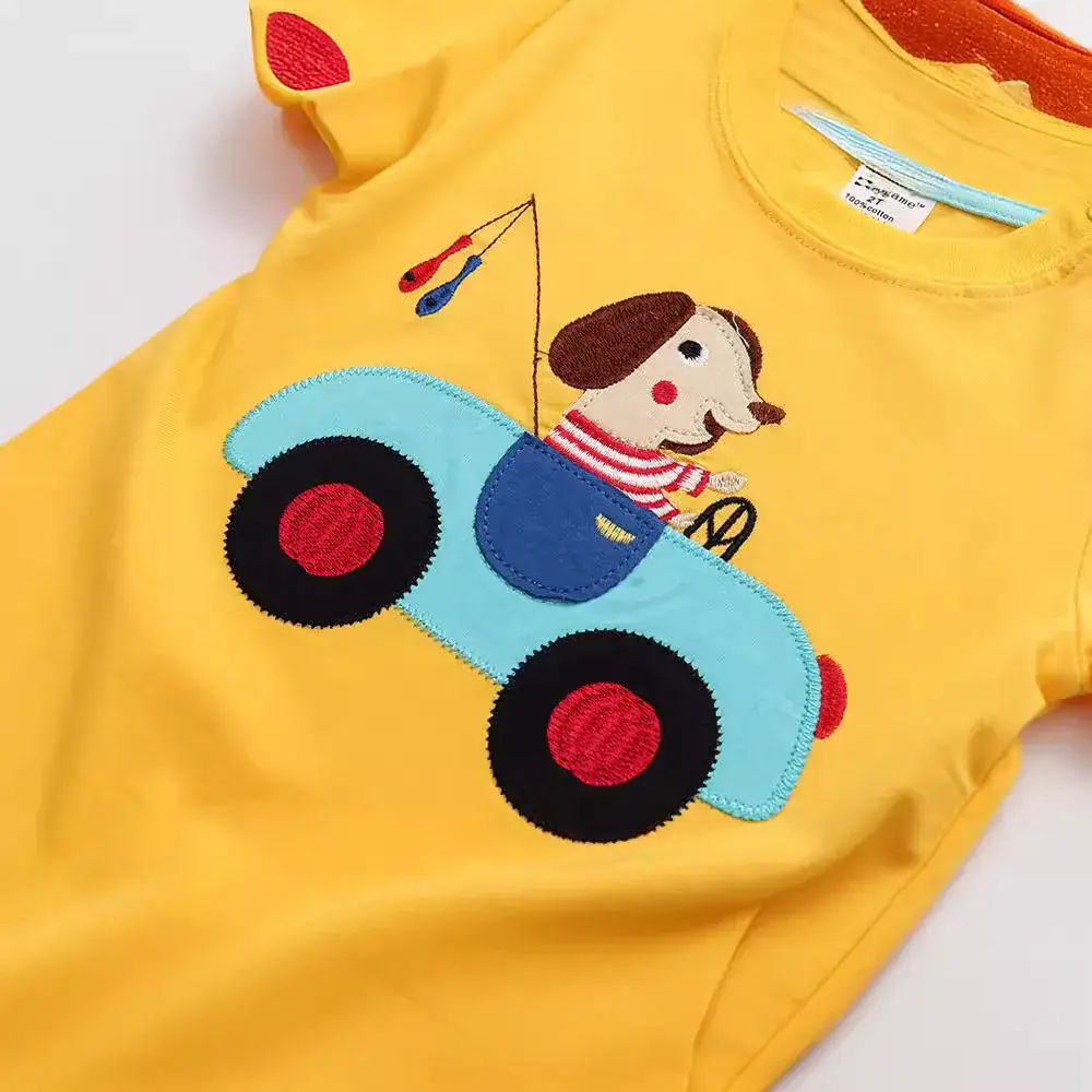 Summer Girls Yellow T-Shirt Short Sleeve - Image 3