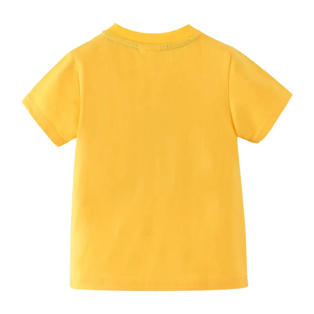 Summer Girls Yellow T-Shirt Short Sleeve - Image 5