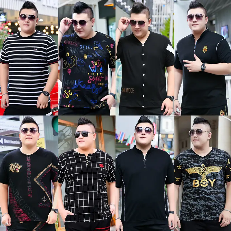 Men's Black Printed V-Neck T-Shirt Extra Large - Image 14