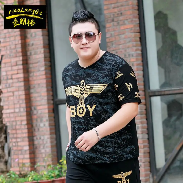 Men's Black Printed V-Neck T-Shirt Extra Large - Image 16