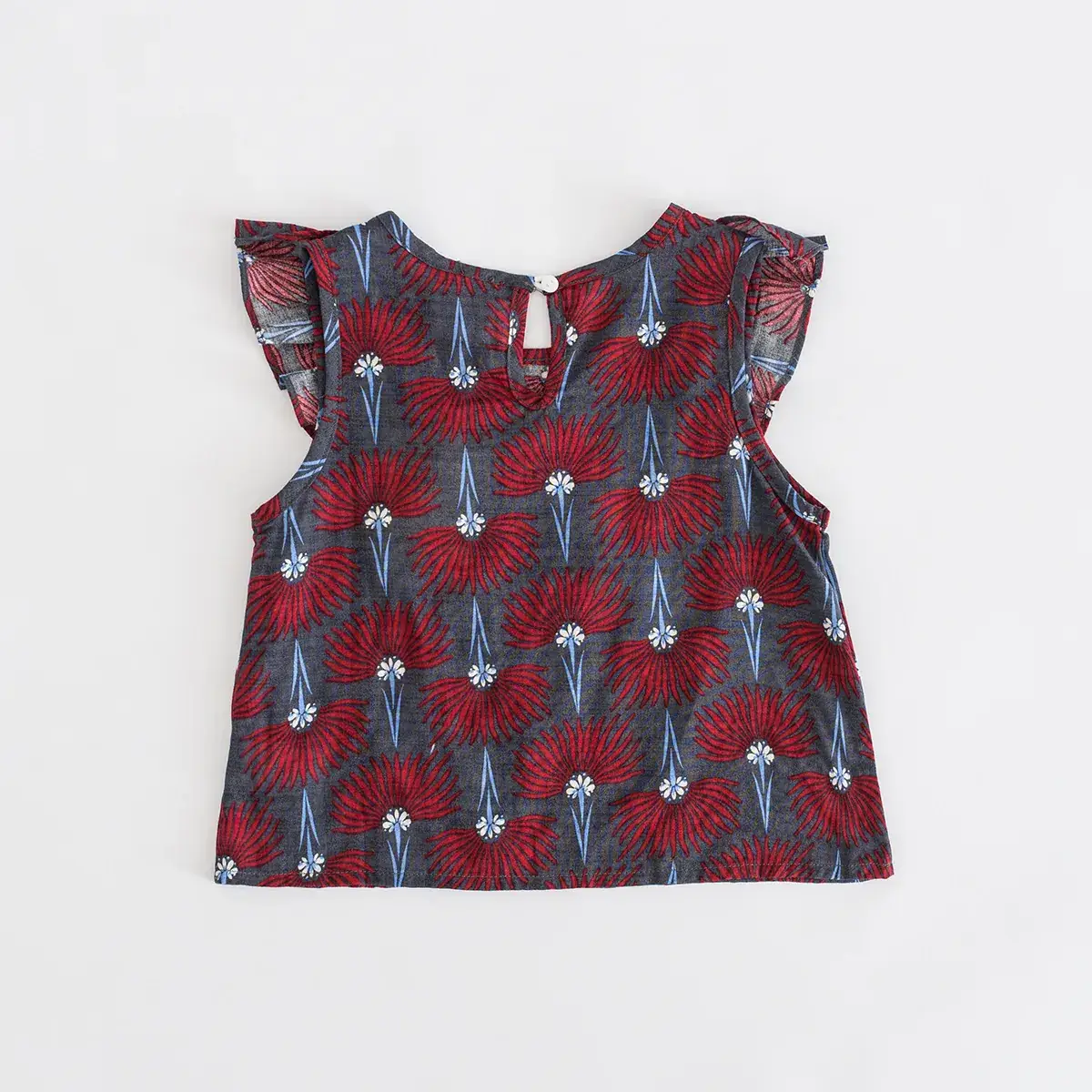 Girls Sleeveless Printed Top Korean Style Summer Top - Image 6