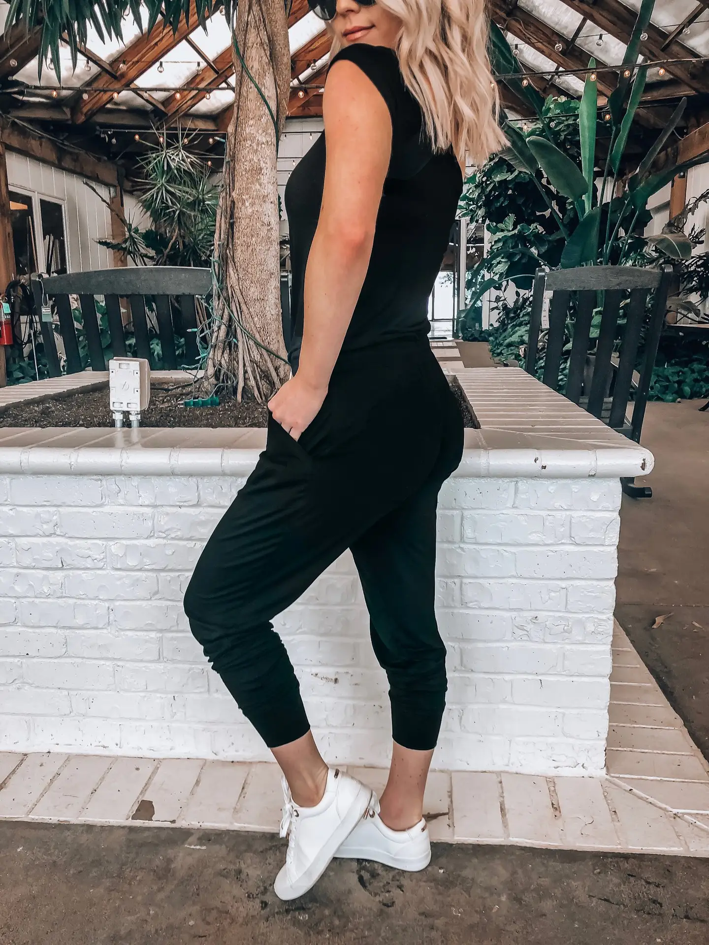 Off-Shoulder Grey Lace-Up Pants Set for Women — feature 31