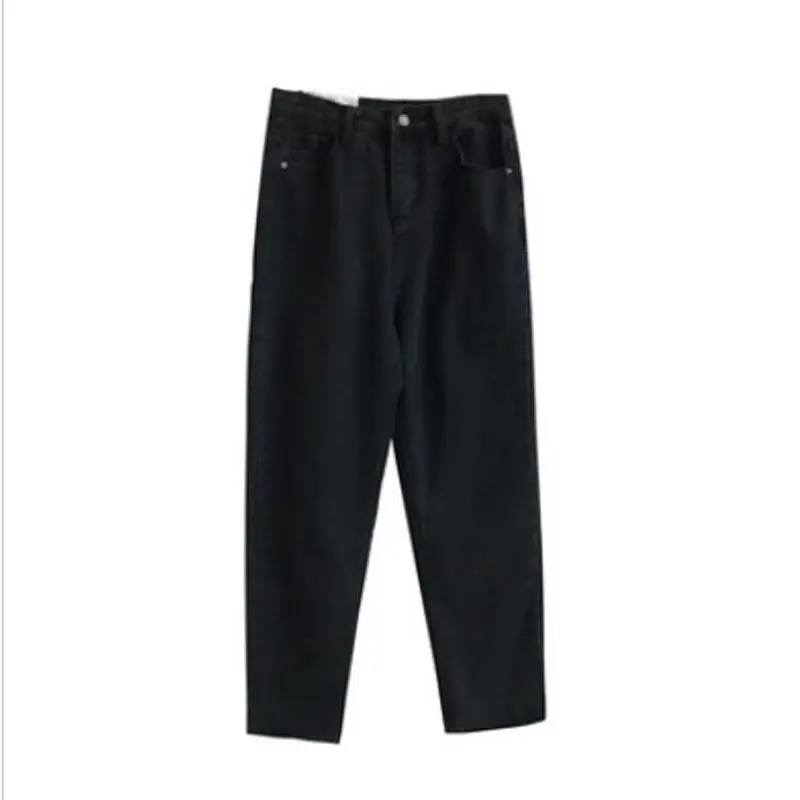 Women's Harajuku Style Wide Leg Jeans Radish Pants Blue - Image 4