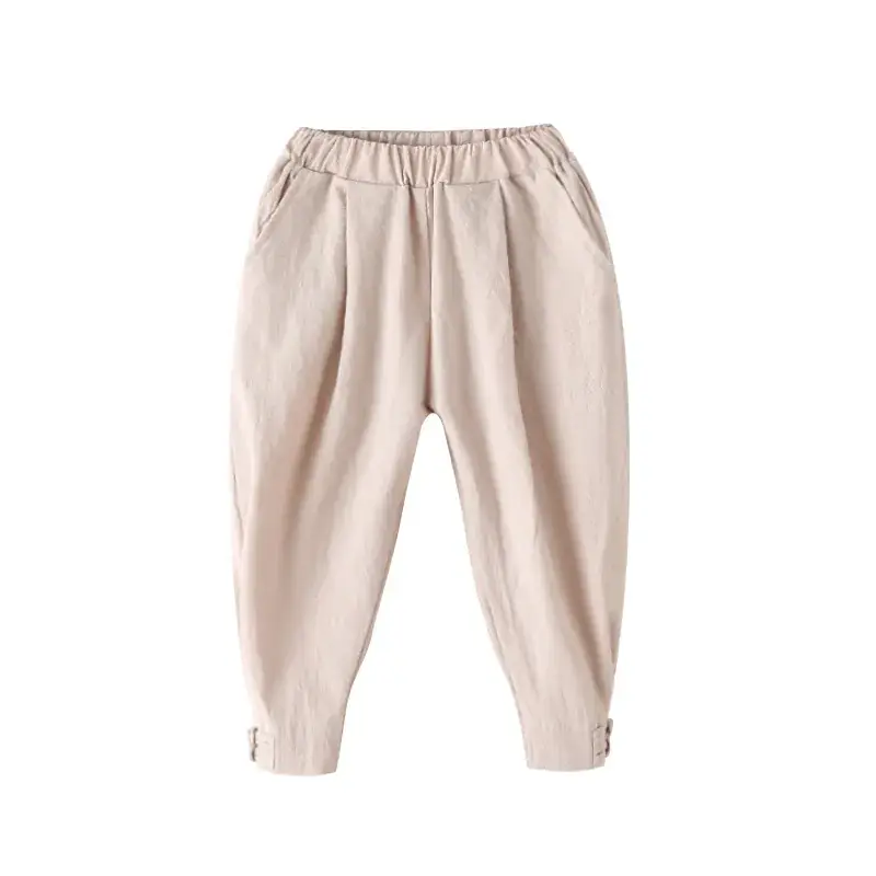 White Plain T-Shirt for Boys Girls Spring Autumn Clothing