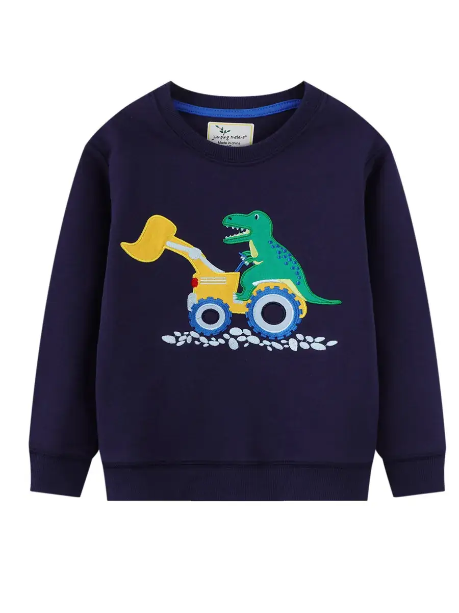 Baby Dinosaur Crewneck Sweater Boys Autumn Winter Long Sleeve Western Style - Image 6