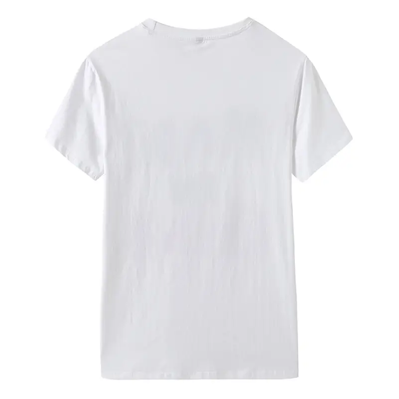Pure Cotton Summer T-Shirt Round Neck Runway Style