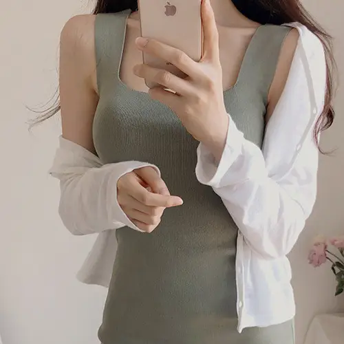 Joker Super Figure Sexy Slim Knit Vest Dress Women