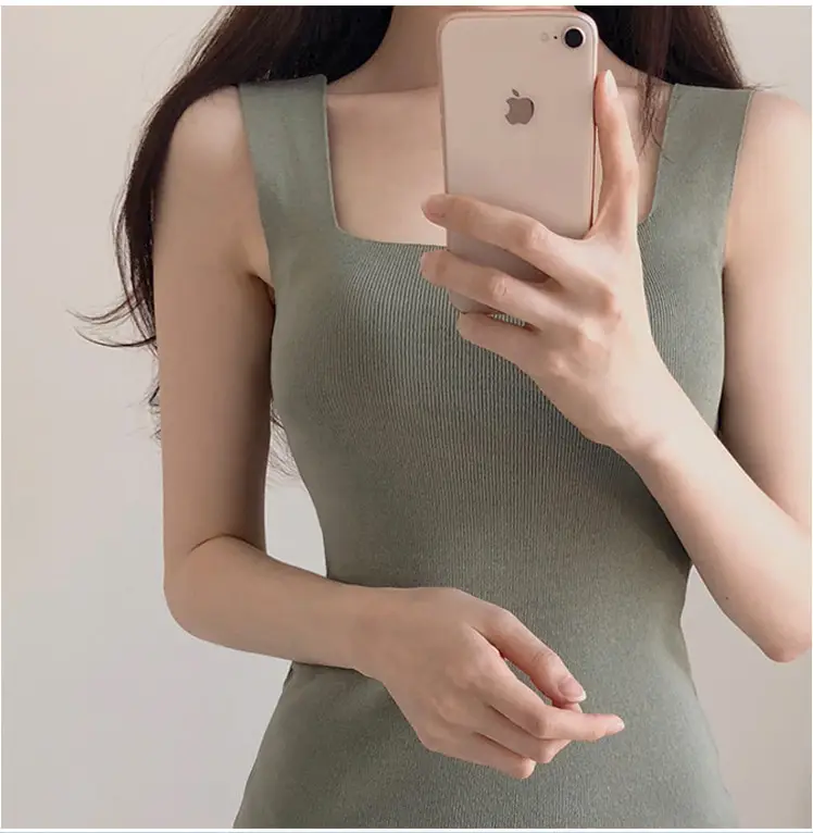 Joker Super Figure Sexy Slim Knit Vest Dress Women — feature 11