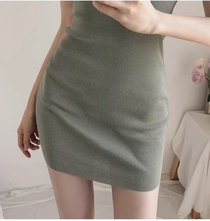 Joker Super Figure Sexy Slim Knit Vest Dress Women — feature 6