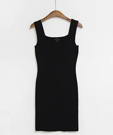 Joker Super Figure Sexy Slim Knit Vest Dress Women