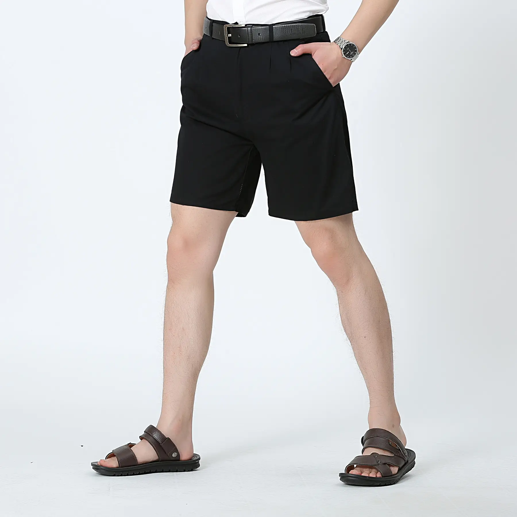Men's Thin Cotton Shorts Large High Waist - Image 2