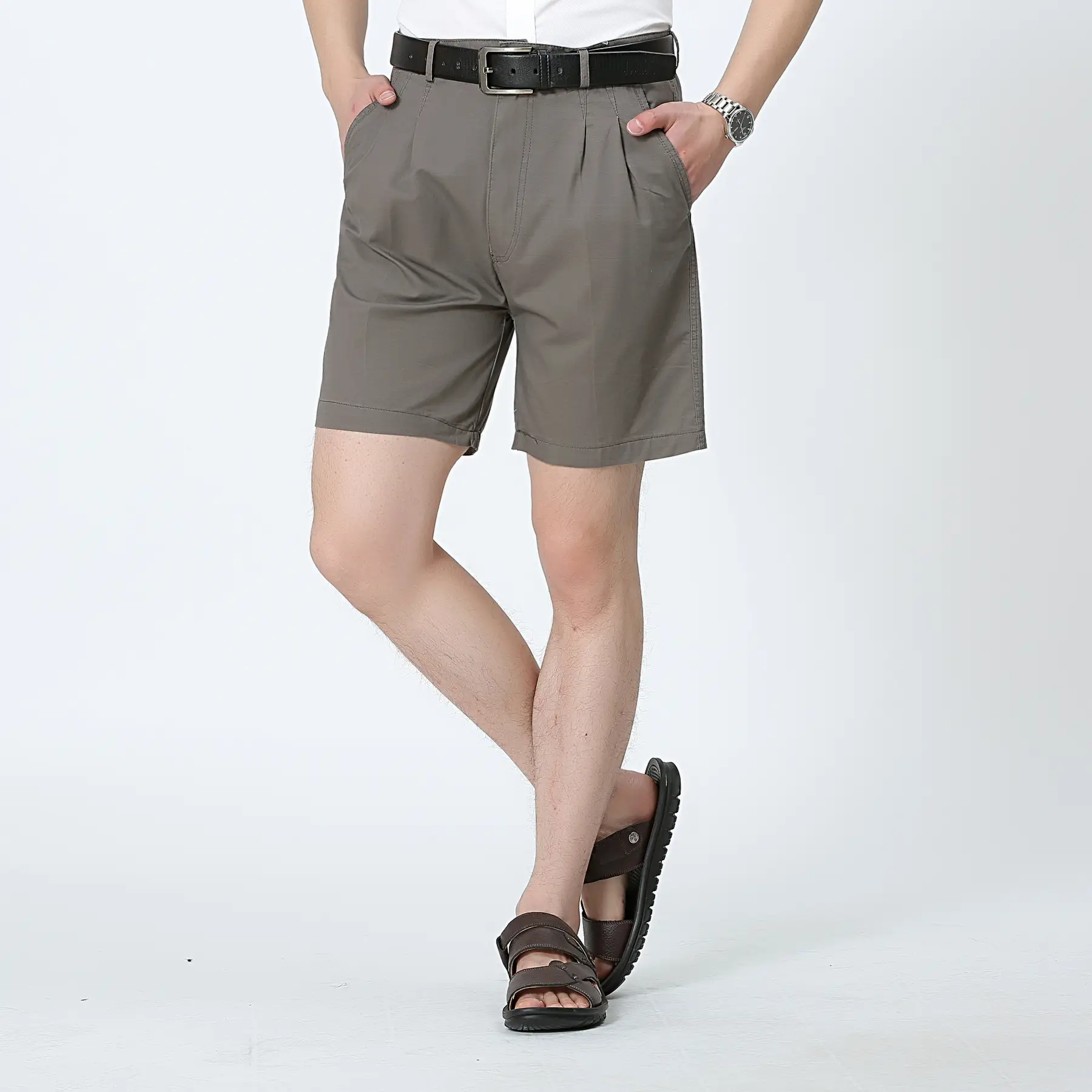 Men's Thin Cotton Shorts Large High Waist - Image 3