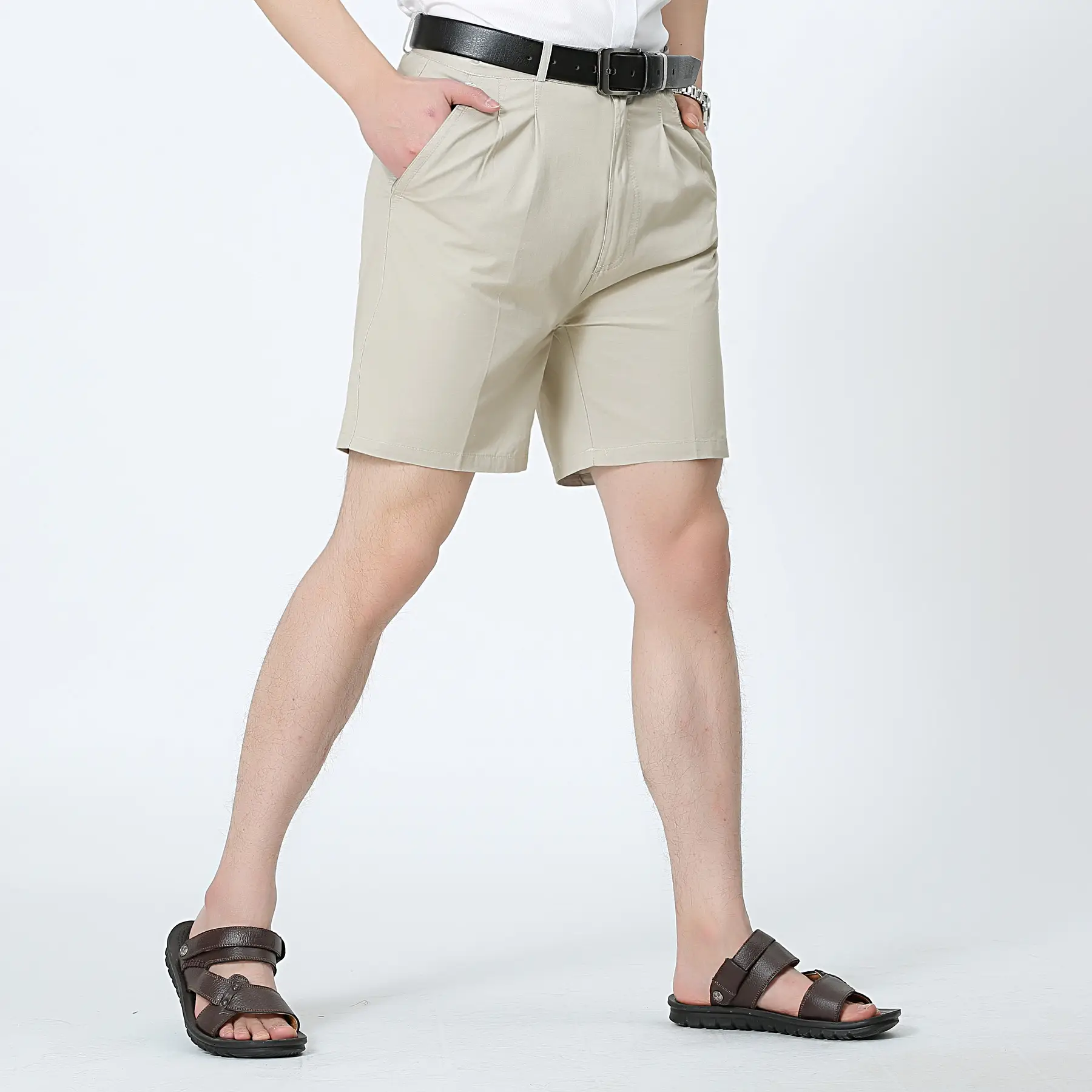 Men's Thin Cotton Shorts Large High Waist - Image 5