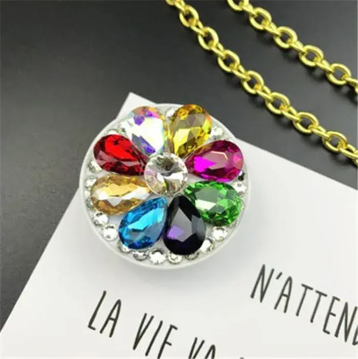 Red Rhinestone Mobile Phone Holder with Multi-Function Design - Image 6