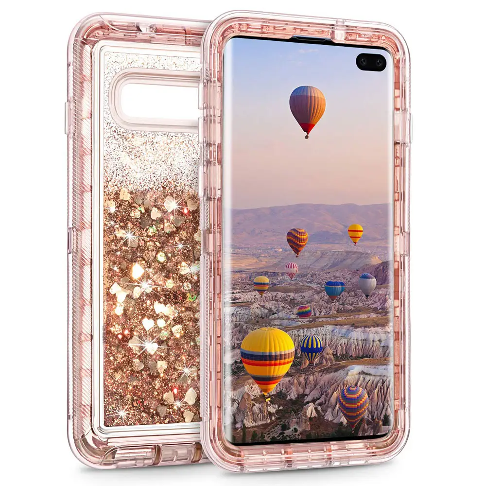 Samsung S25 S24 S10 Plus Anti-Fall Cover with Liquid Quicksand Design - Image 10