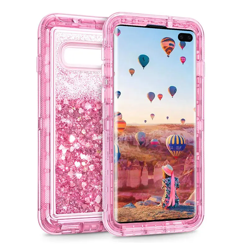 Samsung S25 S24 S10 Plus Anti-Fall Cover with Liquid Quicksand Design - Image 11