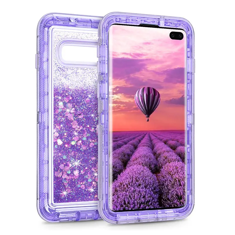 Samsung S25 S24 S10 Plus Anti-Fall Cover with Liquid Quicksand Design - Image 13