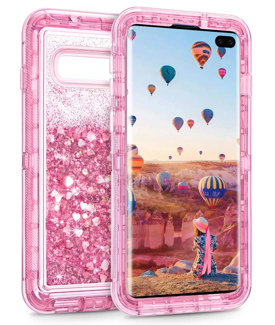 Samsung S25 S24 S10 Plus Anti-Fall Cover with Liquid Quicksand Design - Image 2