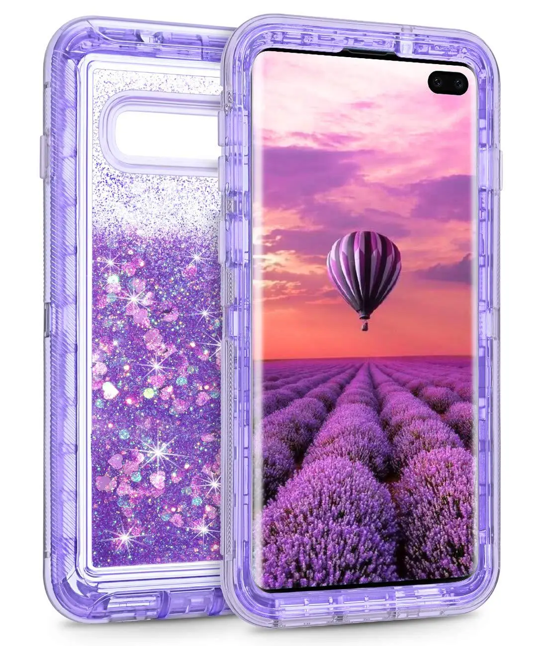 Samsung S25 S24 S10 Plus Anti-Fall Cover with Liquid Quicksand Design - Image 3