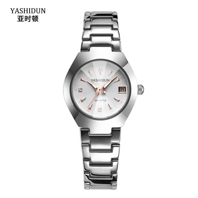 Men's Black Quartz Calendar Watch with Rose Gold Hands - Image 9