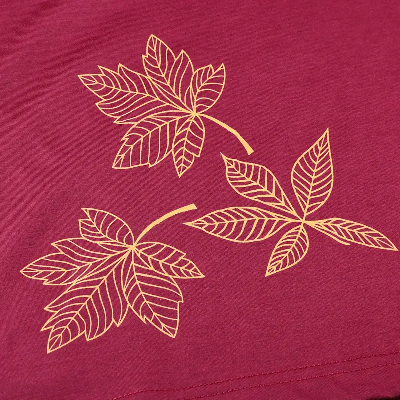 Men's Maroon Fat Short Sleeve T-Shirt Chicken Heart Collar - Image 5