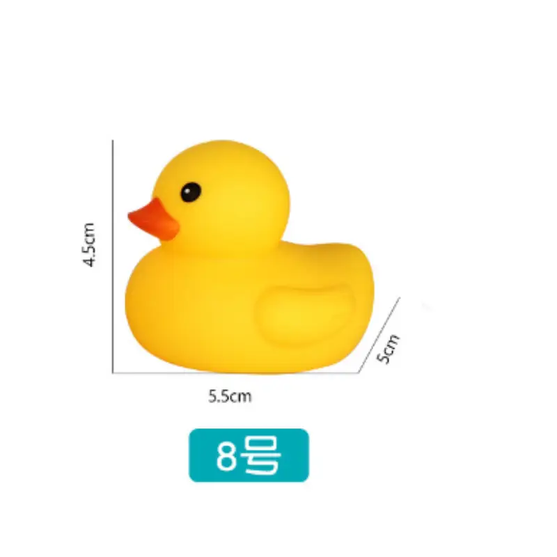 Children's Water Toys Baby Swimming Bath Vinyl Soft Rubber Yellow Duck Combination Toy Pinch and Call Little Duck
