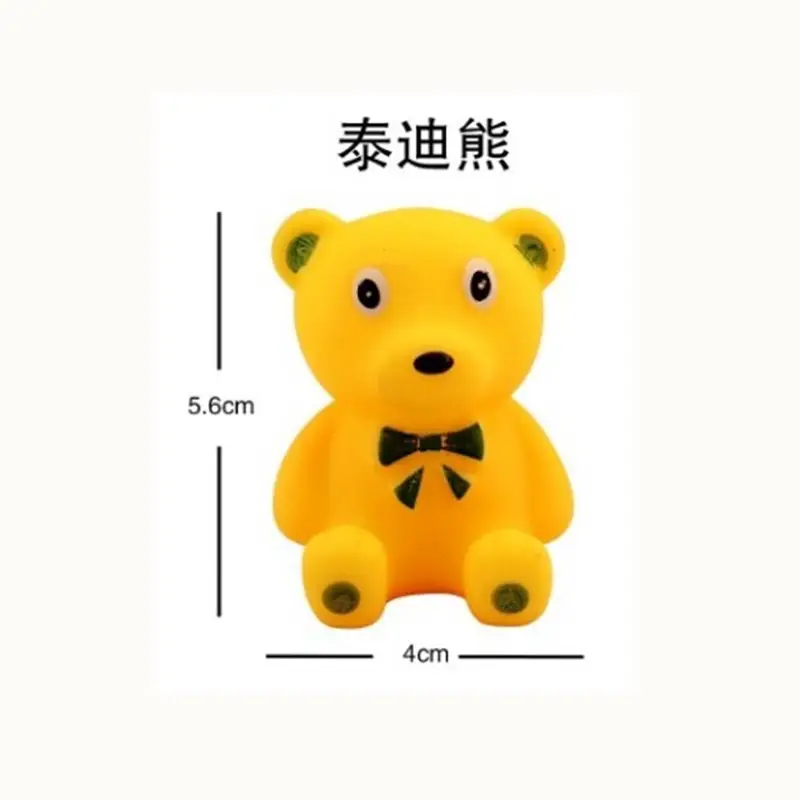 Children's Water Toys Baby Swimming Bath Vinyl Soft Rubber Yellow Duck Combination Toy Pinch and Call Little Duck