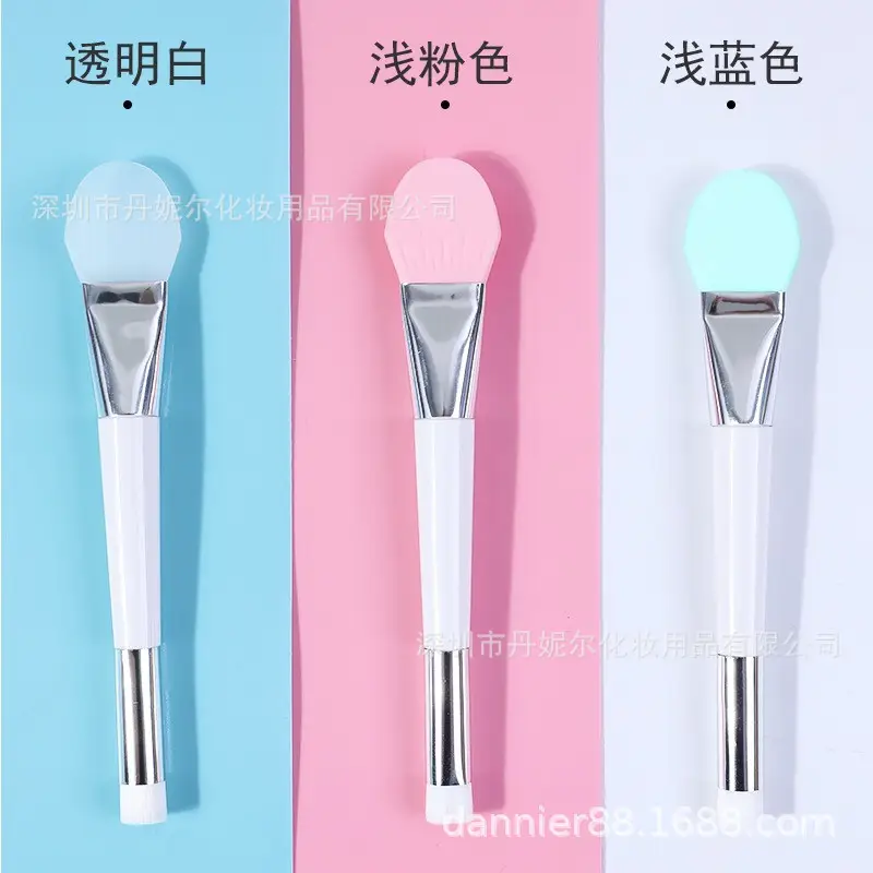 Silicone Mask Brush Wood Handle Portable Makeup Tool — feature 7