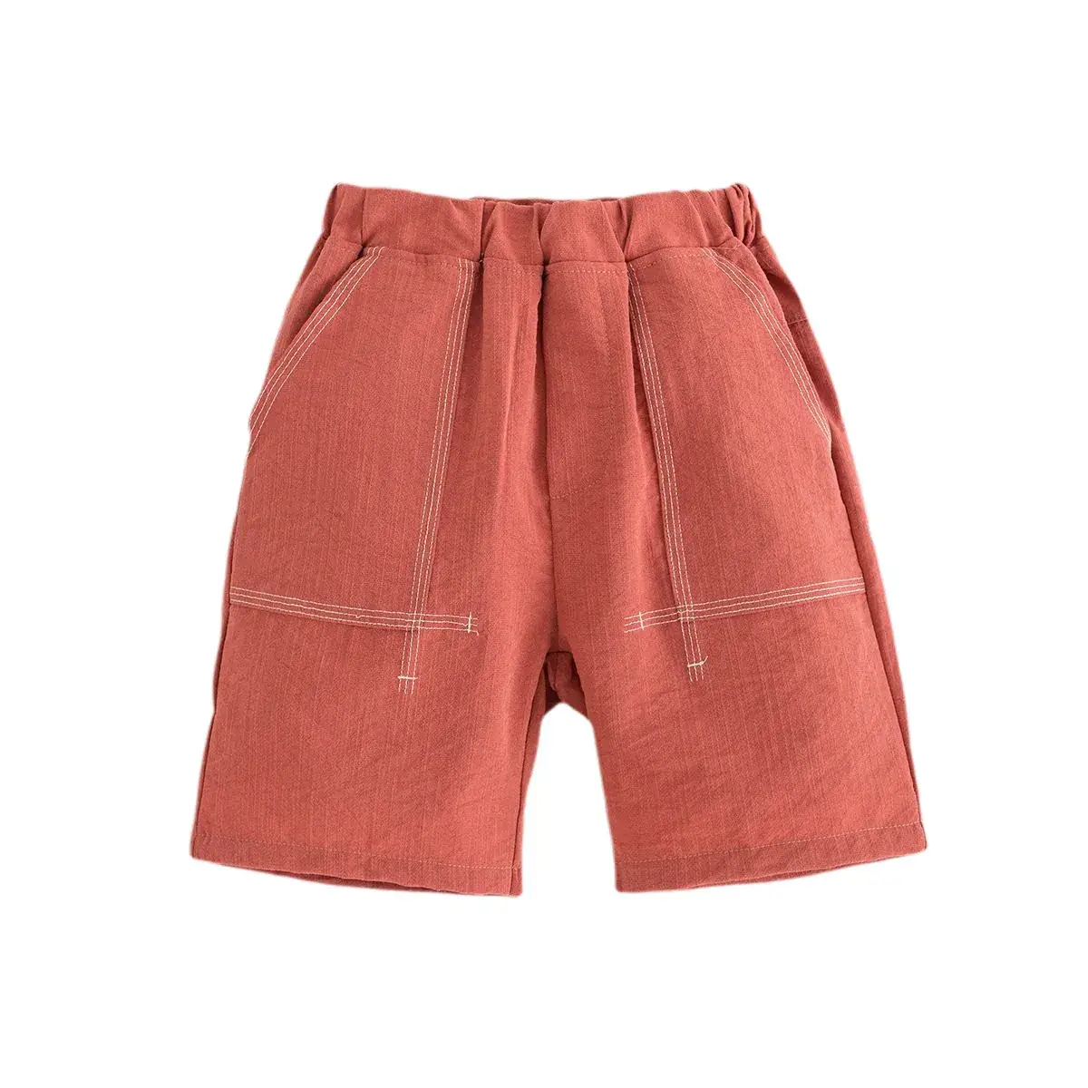 Girls Cotton Shorts Red Summer 2020 - Image 5