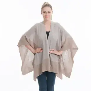 Women's Maroon Tassel Shawl Large Medium Long Jacket — feature 7