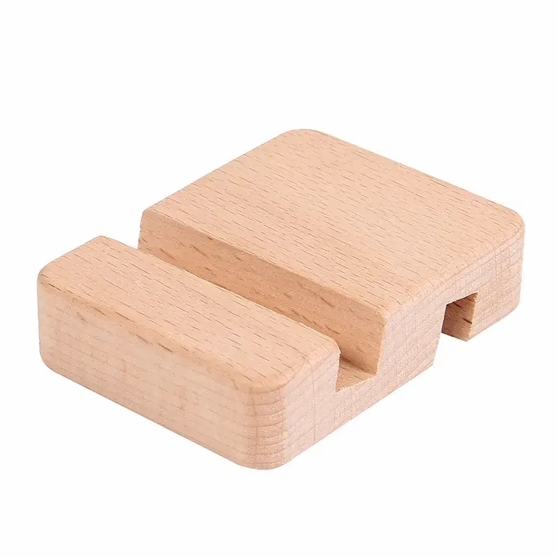 Wooden Tablet Stand for Desktop & Mobile Holder - Image 2