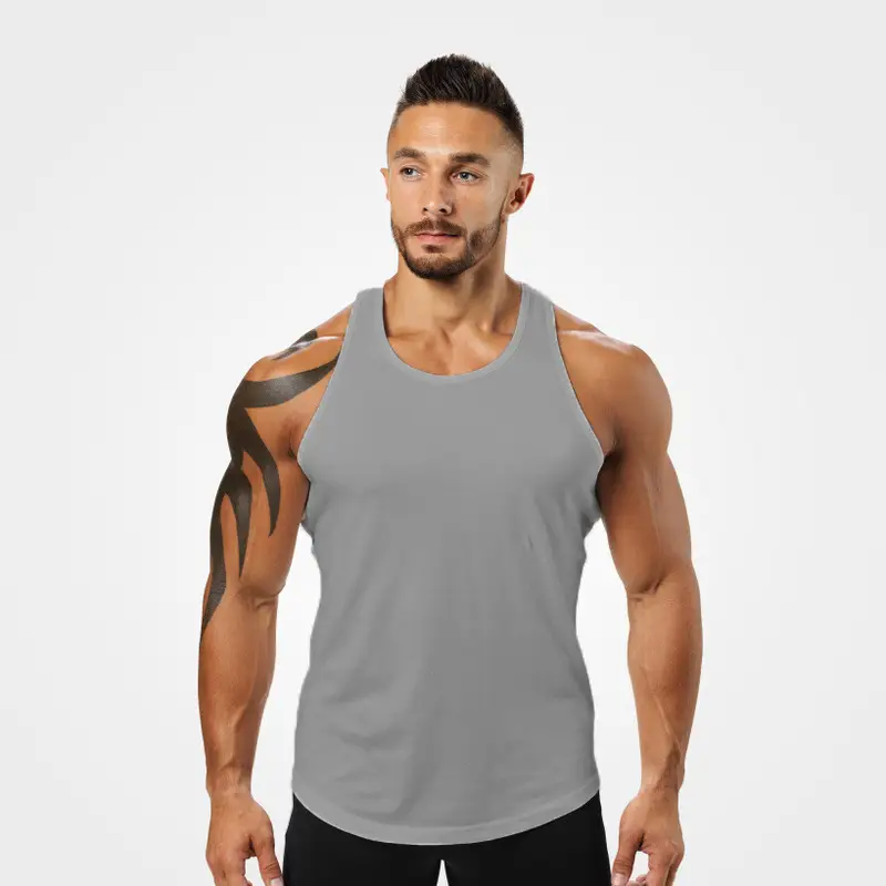 Men's New Era Slim Sleeveless Vest White - Image 5