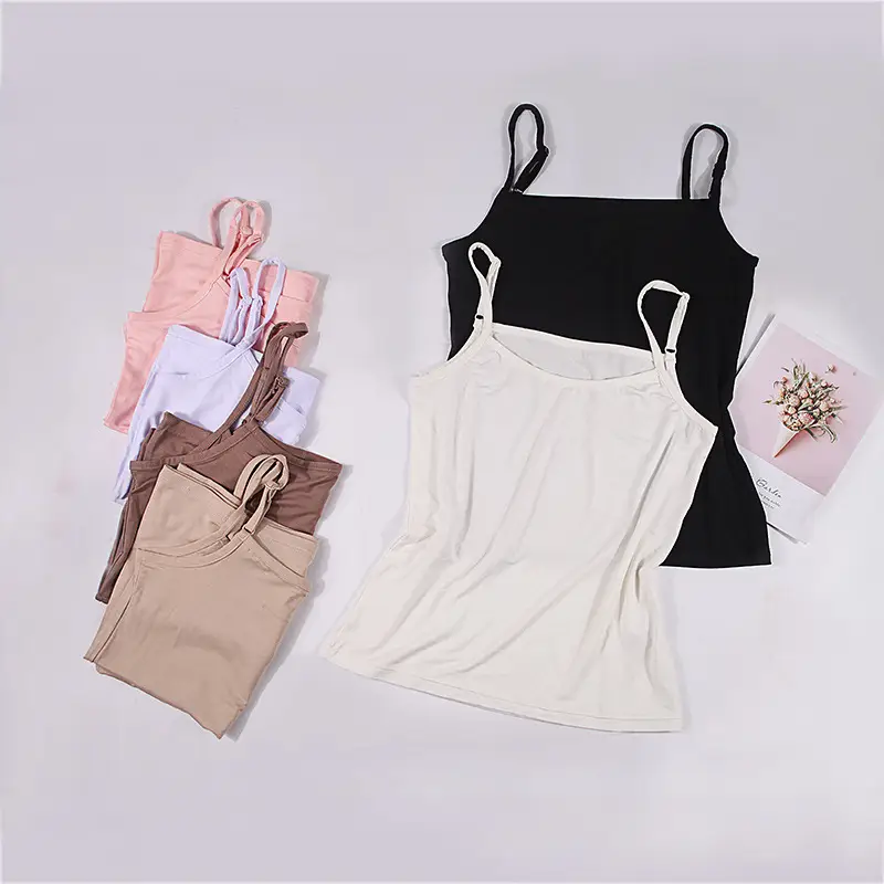 Women's Adjustable Camisole Set Black White Plus Size - Image 8