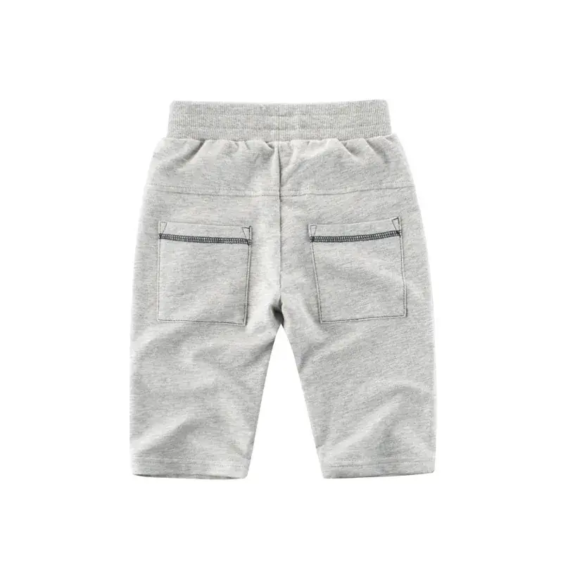 Boys Grey Korean Style Cropped Shorts 2024 - Image 5