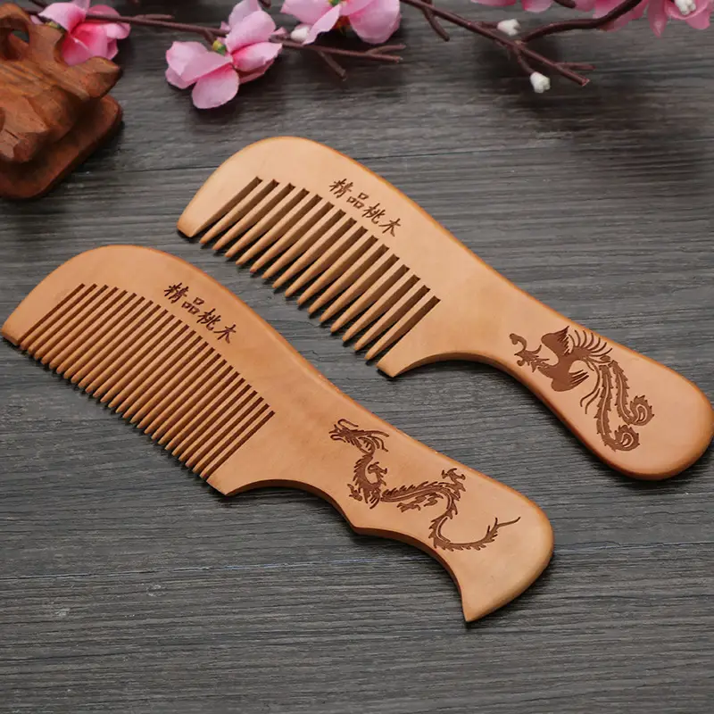 Peach Wood Hair Comb Linyi Manufacturer - Image 9