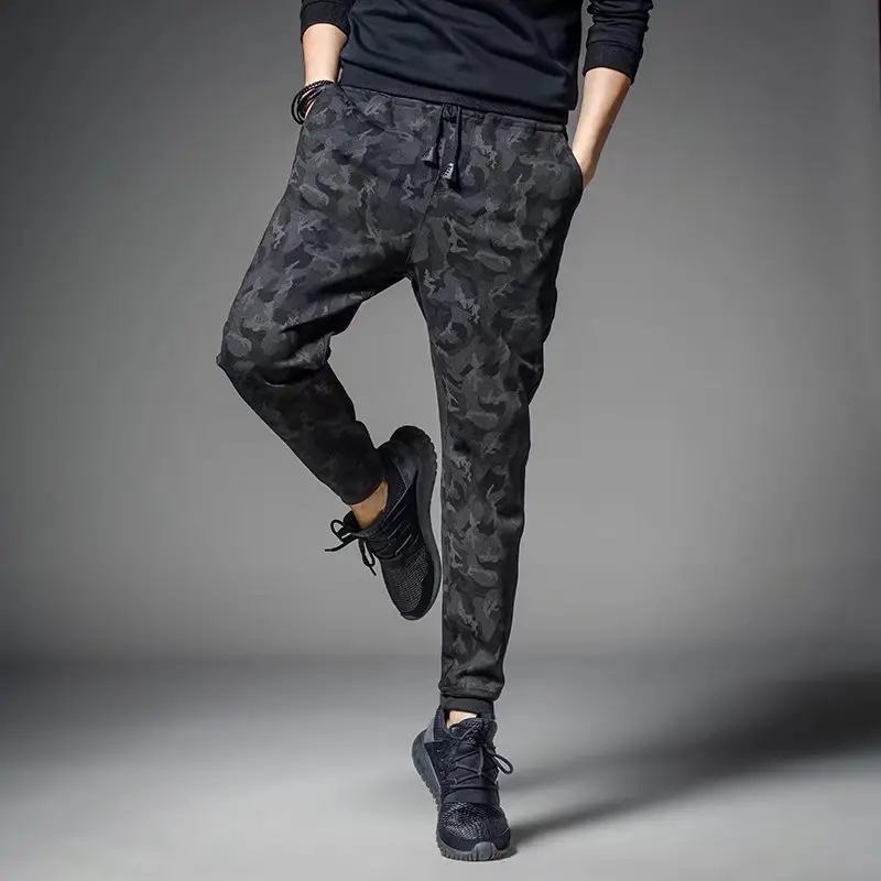 Men's Black Sweatpants Casual Running Pants 2022 - Image 5