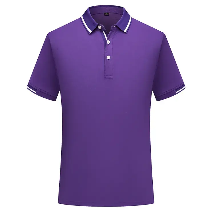 Men Green Orange Polo T-Shirt with Collar & Buttons - Image 4