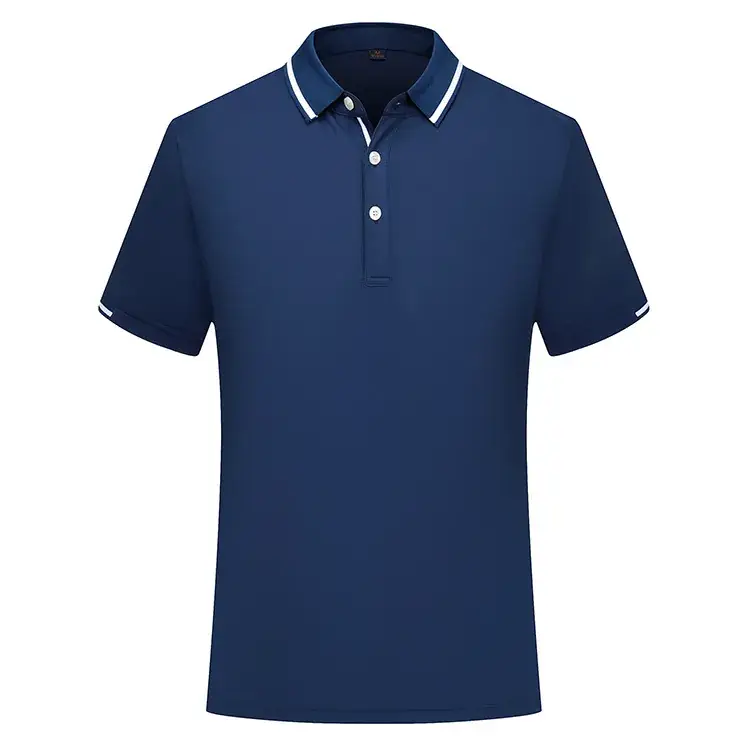 Men Green Orange Polo T-Shirt with Collar & Buttons - Image 7