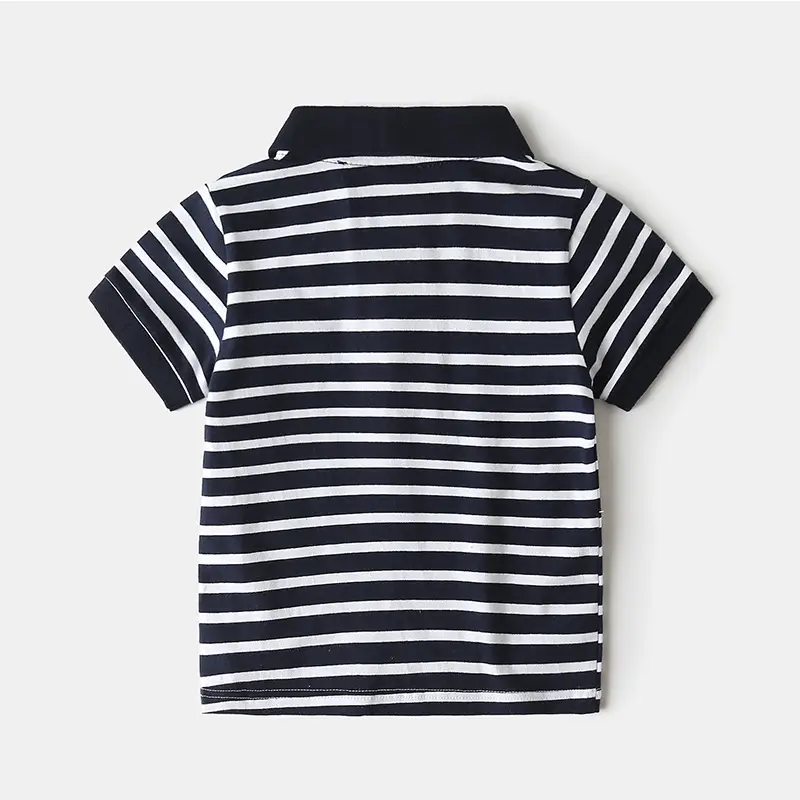 Boys Striped Polo T-Shirt 2025 Summer - Image 5