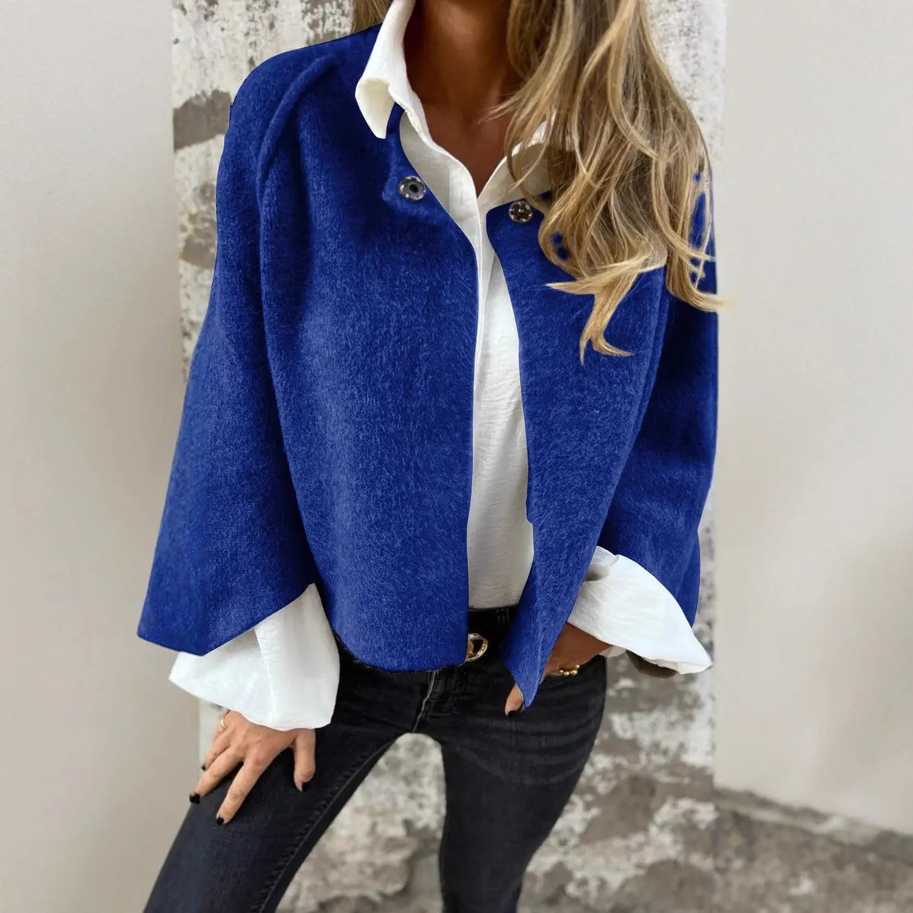 2025 Women's Pink Cashmere Long Sleeve Jacket - Image 15