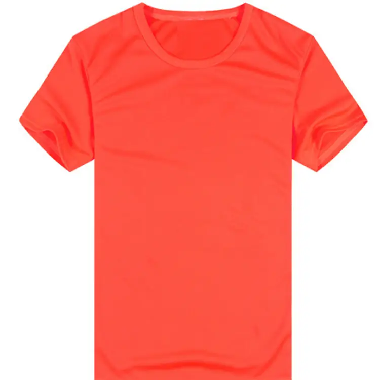 Men Ice Silk Short Sleeve T-Shirt Blue Red