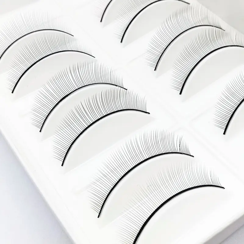 Soft Hair Styling Fake Eyelash Set, 10 Pcs, White, Gentle on Skin - Image 4