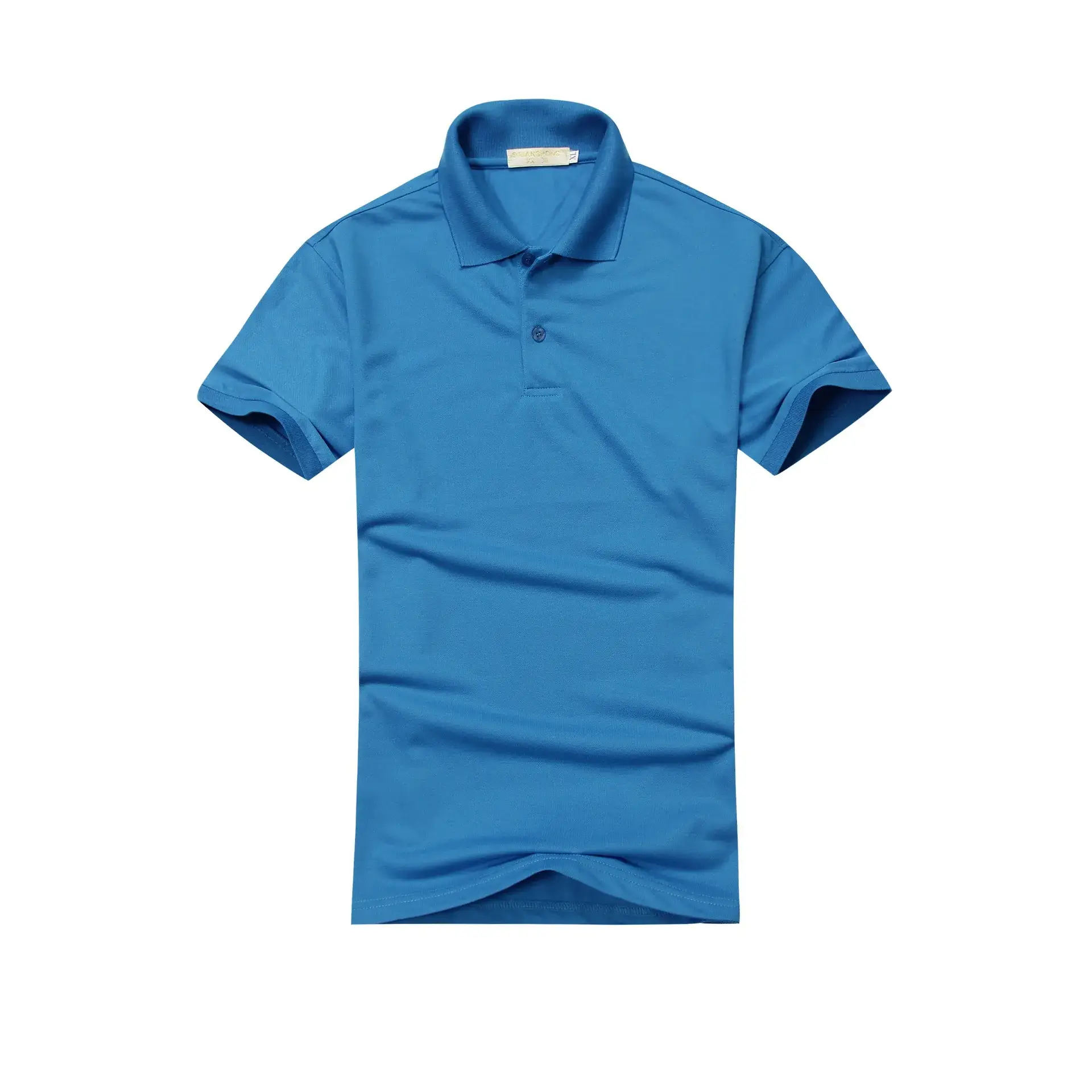 Men Blue Short Sleeve Polo T-Shirt - Image 19