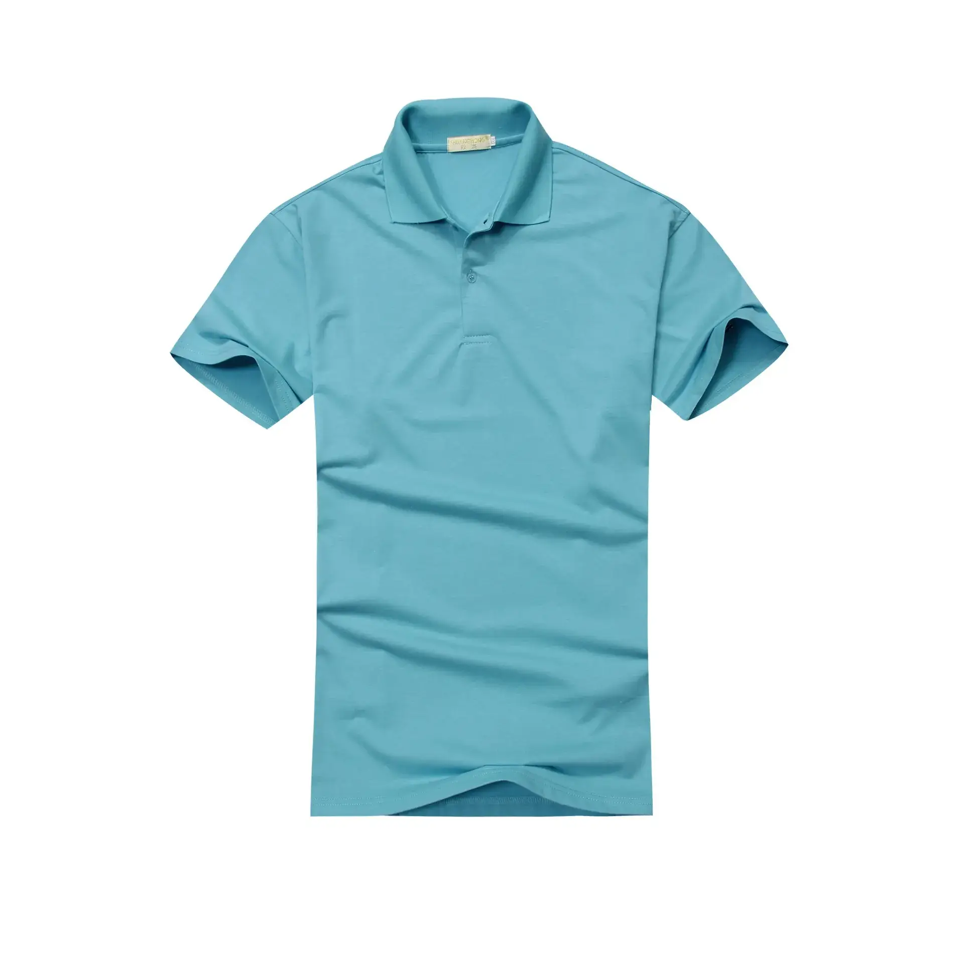 Men Blue Short Sleeve Polo T-Shirt - Image 15