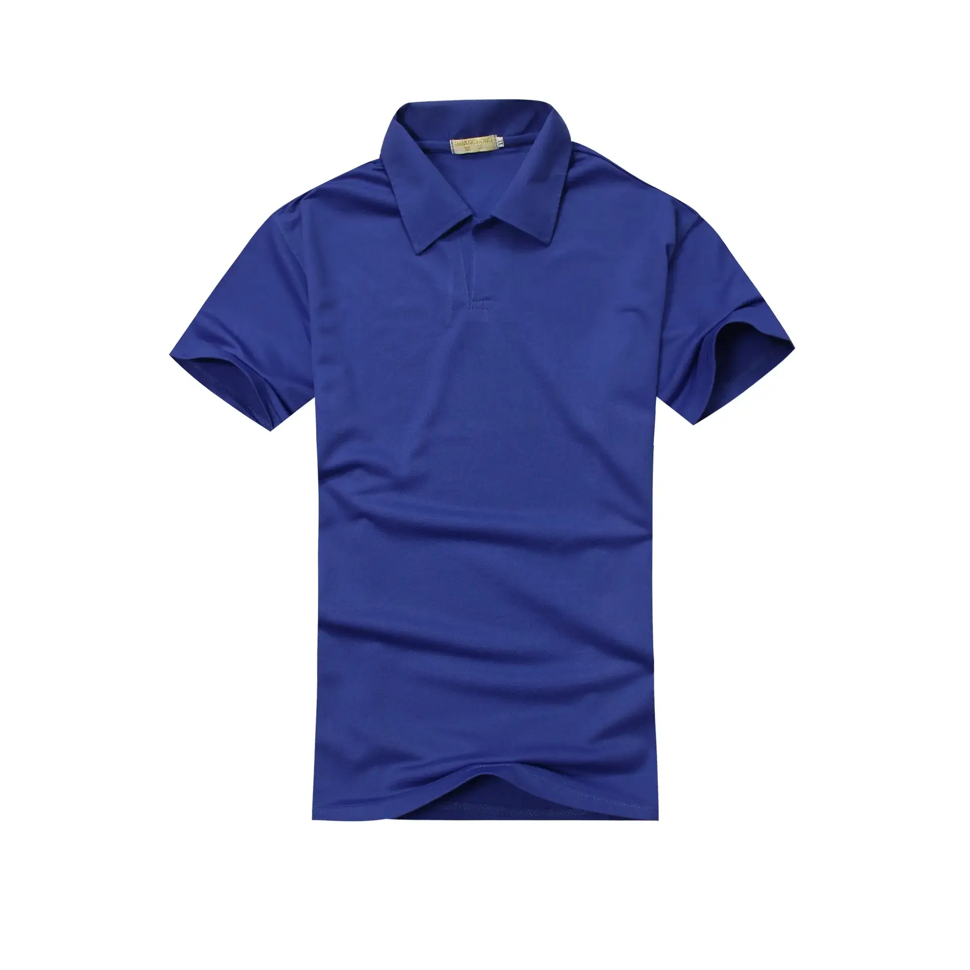 Men Blue Short Sleeve Polo T-Shirt - Image 7