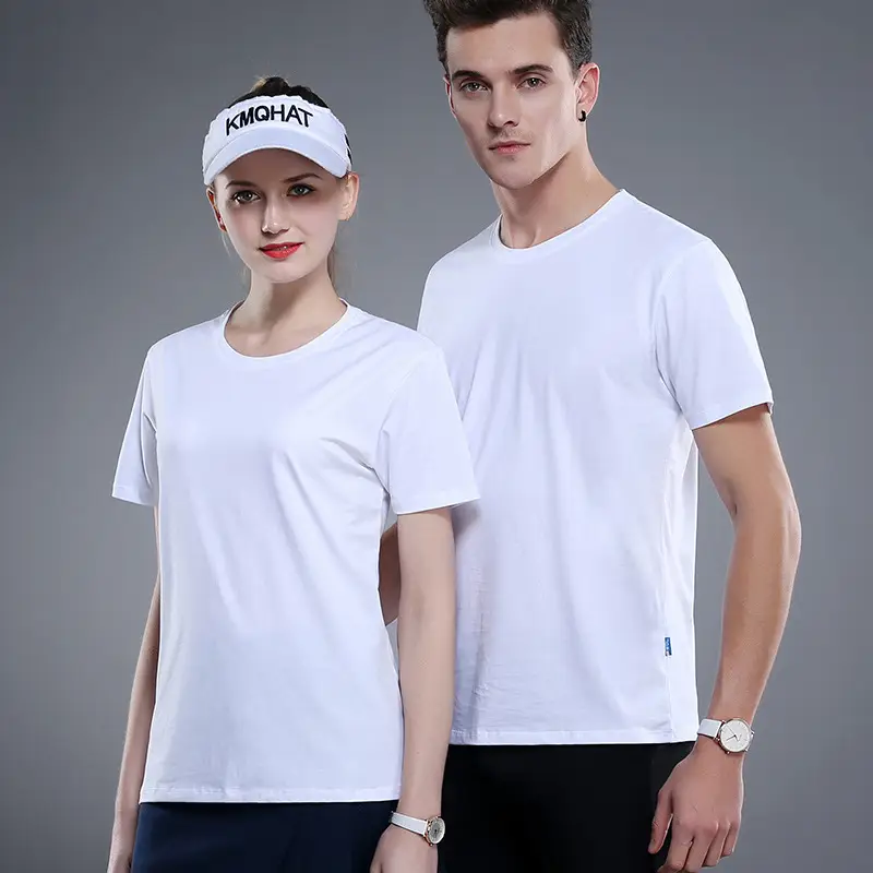 Blue Mercerized Cotton Crewneck T-Shirt for Men - Image 9