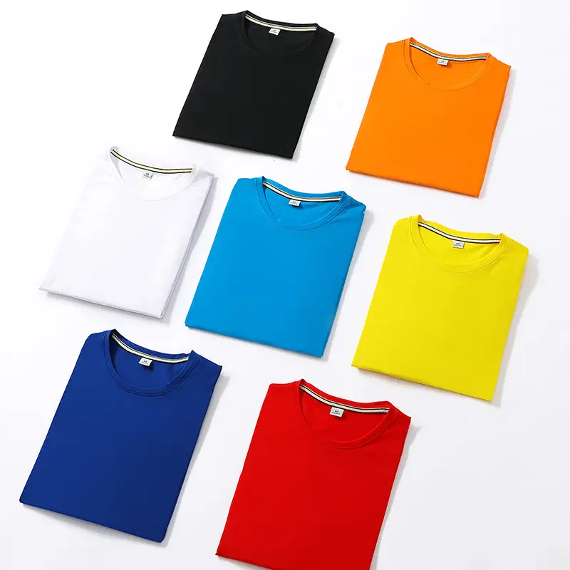 Blue Mercerized Cotton Crewneck T-Shirt for Men - Image 11