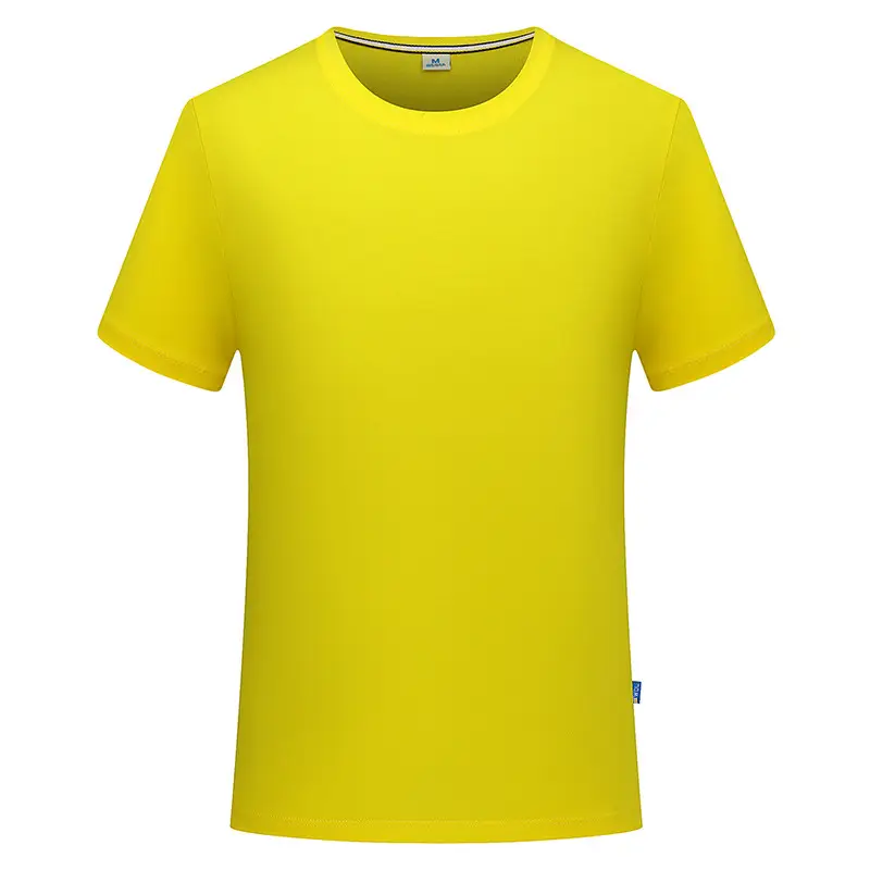 Blue Mercerized Cotton Crewneck T-Shirt for Men - Image 7