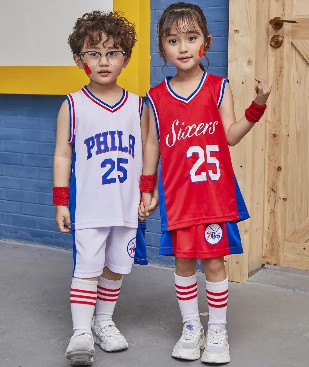 Girls Basketball Vest Red 25 Number Sportswear - Image 5