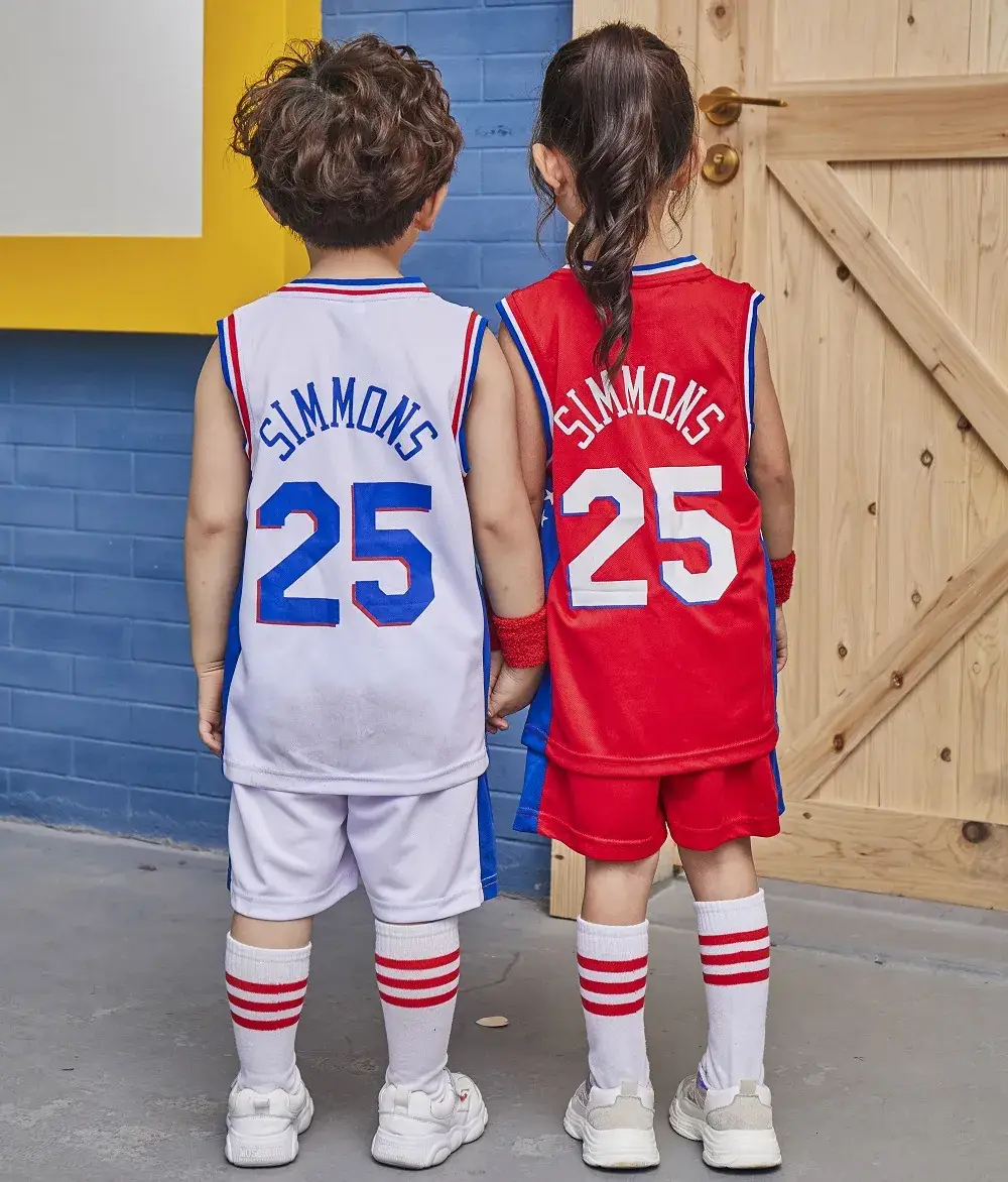 Girls Basketball Vest Red 25 Number Sportswear - Image 8
